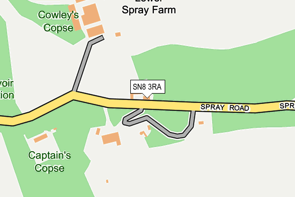 SN8 3RA map - OS OpenMap – Local (Ordnance Survey)