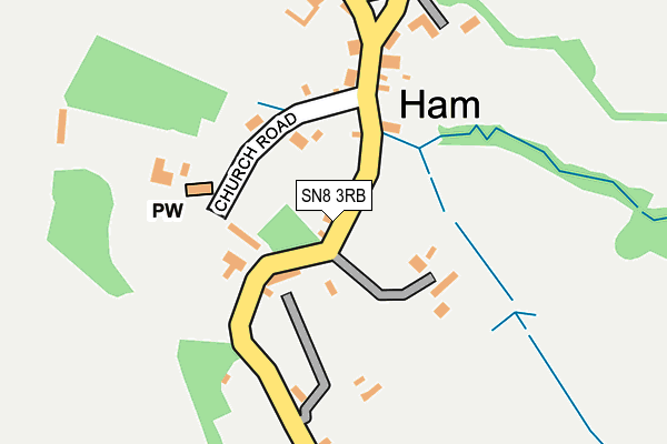 SN8 3RB map - OS OpenMap – Local (Ordnance Survey)