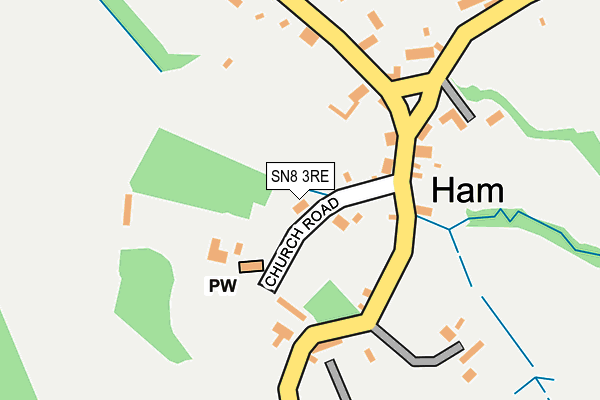 SN8 3RE map - OS OpenMap – Local (Ordnance Survey)