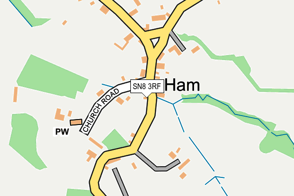 SN8 3RF map - OS OpenMap – Local (Ordnance Survey)