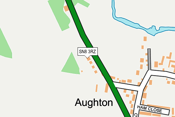 SN8 3RZ map - OS OpenMap – Local (Ordnance Survey)