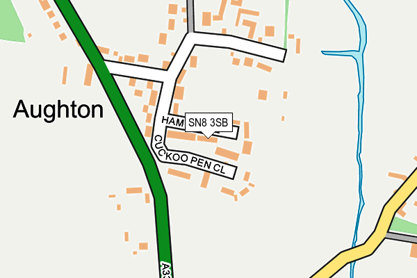 SN8 3SB map - OS OpenMap – Local (Ordnance Survey)