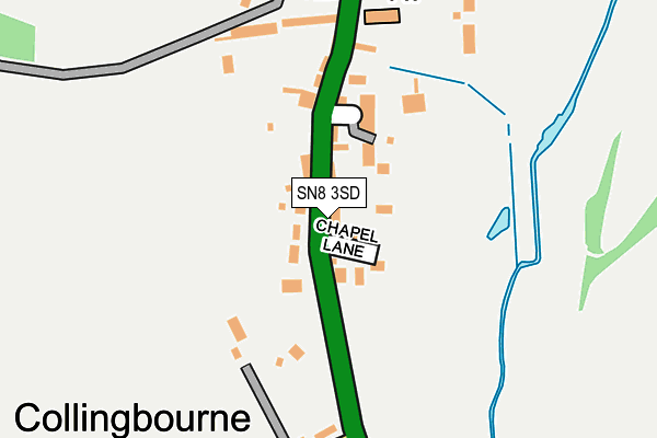 SN8 3SD map - OS OpenMap – Local (Ordnance Survey)