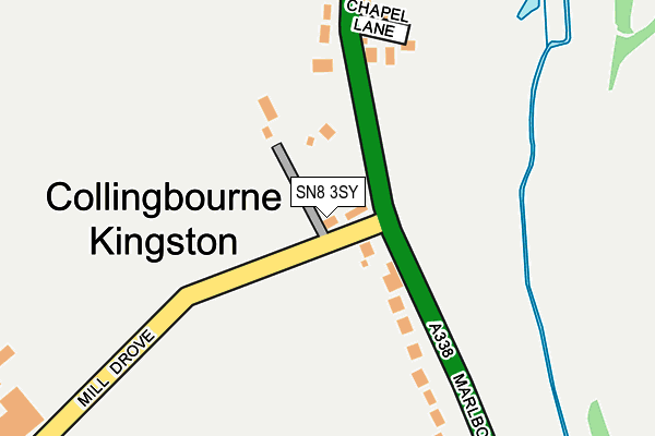 SN8 3SY map - OS OpenMap – Local (Ordnance Survey)