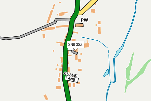 SN8 3SZ map - OS OpenMap – Local (Ordnance Survey)