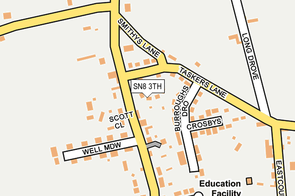 SN8 3TH map - OS OpenMap – Local (Ordnance Survey)