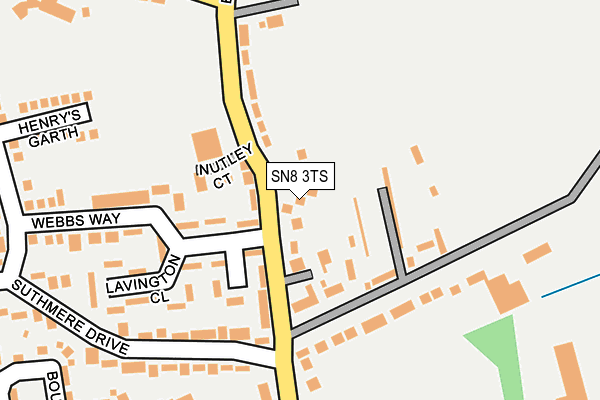 SN8 3TS map - OS OpenMap – Local (Ordnance Survey)