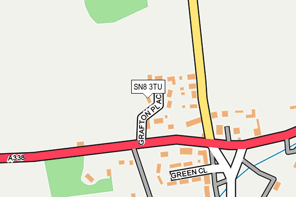 SN8 3TU map - OS OpenMap – Local (Ordnance Survey)