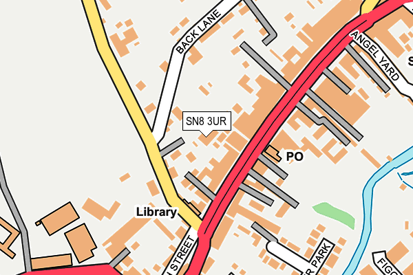 SN8 3UR map - OS OpenMap – Local (Ordnance Survey)