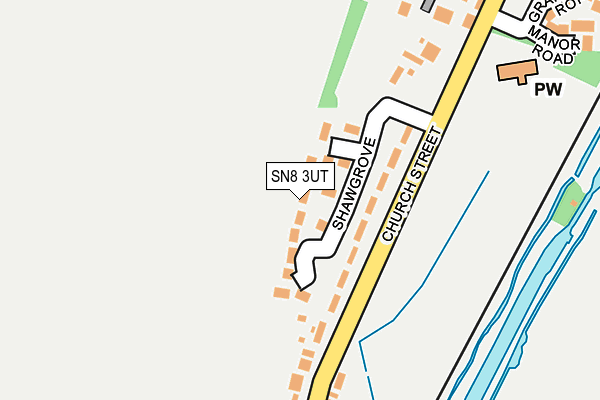 SN8 3UT map - OS OpenMap – Local (Ordnance Survey)