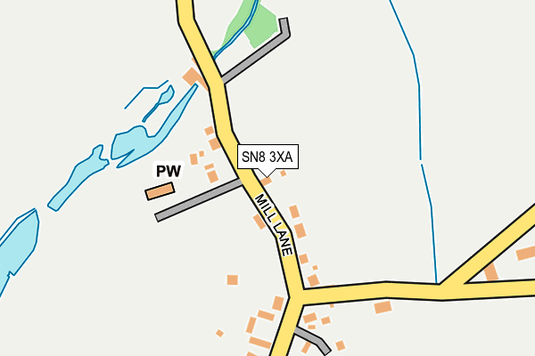 SN8 3XA map - OS OpenMap – Local (Ordnance Survey)