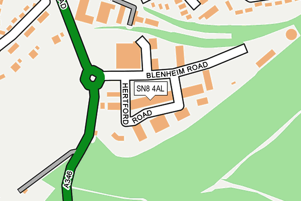 SN8 4AL map - OS OpenMap – Local (Ordnance Survey)