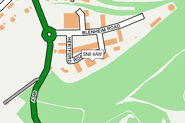 SN8 4AW map - OS OpenMap – Local (Ordnance Survey)