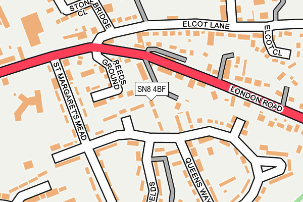 SN8 4BF map - OS OpenMap – Local (Ordnance Survey)