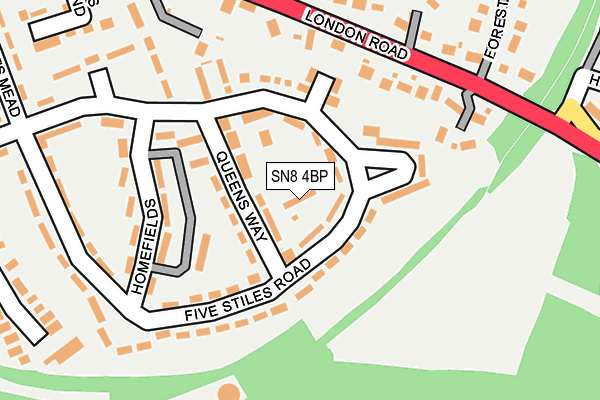 SN8 4BP map - OS OpenMap – Local (Ordnance Survey)