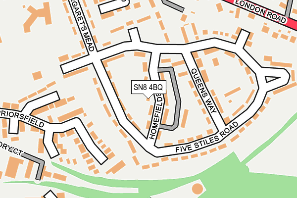 SN8 4BQ map - OS OpenMap – Local (Ordnance Survey)