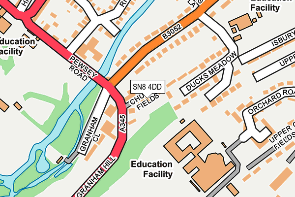 SN8 4DD map - OS OpenMap – Local (Ordnance Survey)