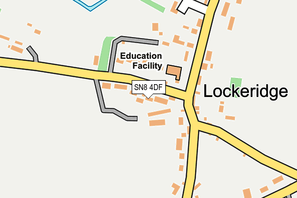 SN8 4DF map - OS OpenMap – Local (Ordnance Survey)