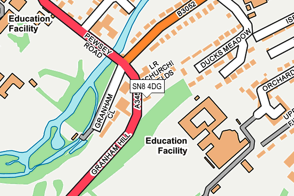 SN8 4DG map - OS OpenMap – Local (Ordnance Survey)