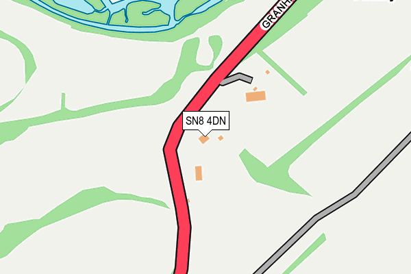 SN8 4DN map - OS OpenMap – Local (Ordnance Survey)