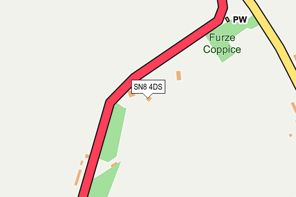 SN8 4DS map - OS OpenMap – Local (Ordnance Survey)