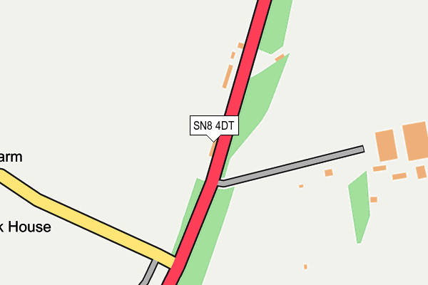 SN8 4DT map - OS OpenMap – Local (Ordnance Survey)