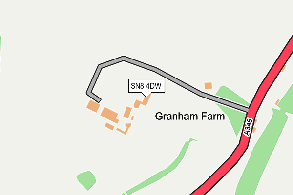 SN8 4DW map - OS OpenMap – Local (Ordnance Survey)