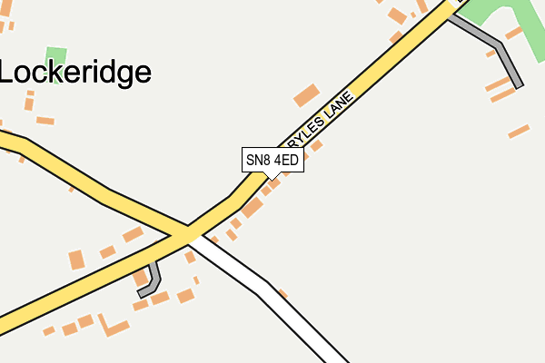 SN8 4ED map - OS OpenMap – Local (Ordnance Survey)