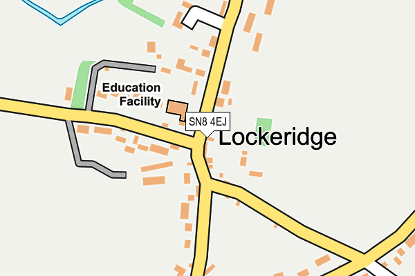 SN8 4EJ map - OS OpenMap – Local (Ordnance Survey)