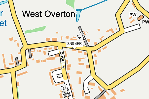 SN8 4ER map - OS OpenMap – Local (Ordnance Survey)