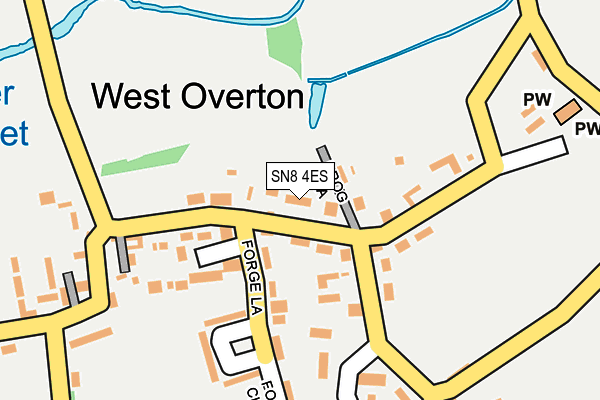 SN8 4ES map - OS OpenMap – Local (Ordnance Survey)