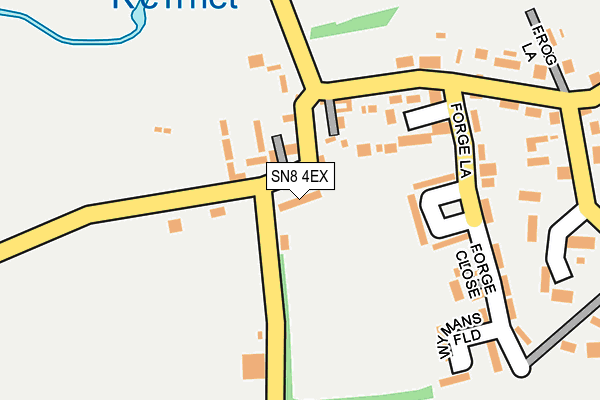 SN8 4EX map - OS OpenMap – Local (Ordnance Survey)