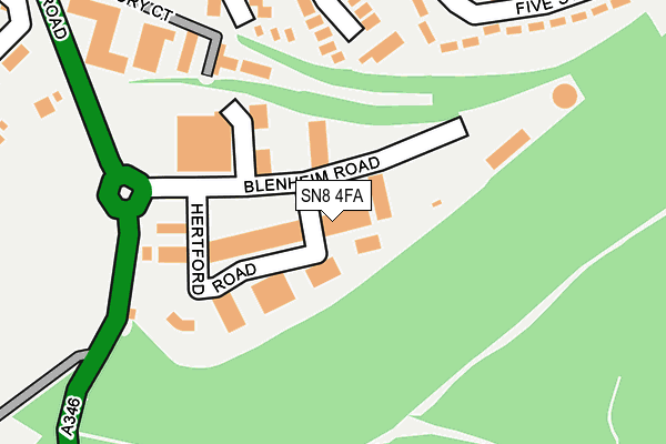 SN8 4FA map - OS OpenMap – Local (Ordnance Survey)