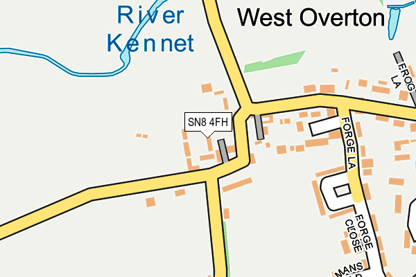 SN8 4FH map - OS OpenMap – Local (Ordnance Survey)