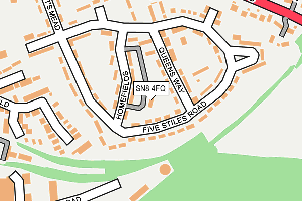 SN8 4FQ map - OS OpenMap – Local (Ordnance Survey)