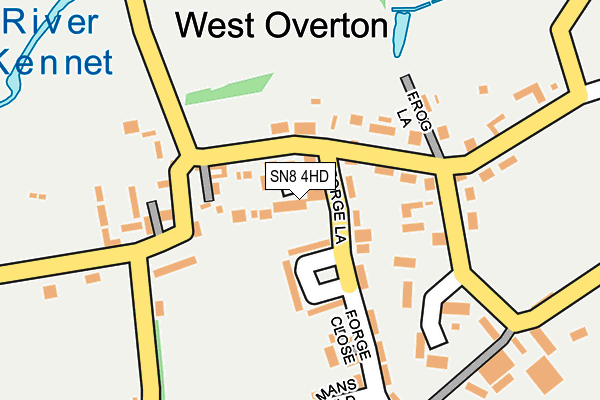 SN8 4HD map - OS OpenMap – Local (Ordnance Survey)