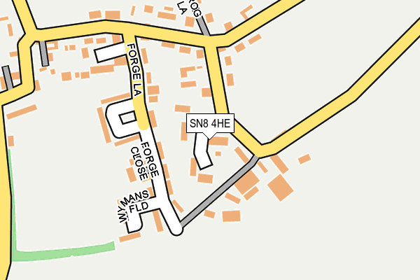 SN8 4HE map - OS OpenMap – Local (Ordnance Survey)