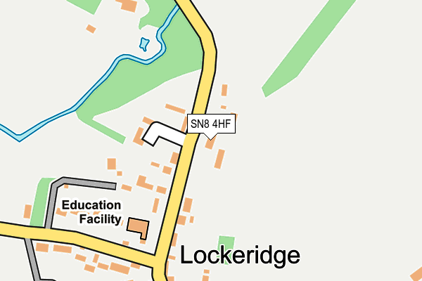 SN8 4HF map - OS OpenMap – Local (Ordnance Survey)