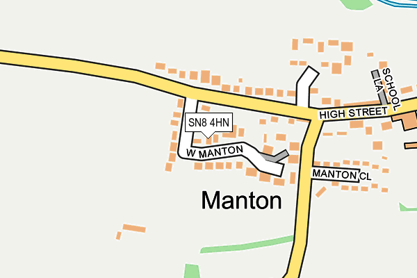 SN8 4HN map - OS OpenMap – Local (Ordnance Survey)