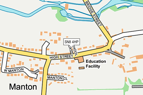 SN8 4HP map - OS OpenMap – Local (Ordnance Survey)