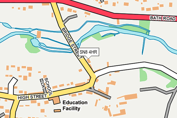 SN8 4HR map - OS OpenMap – Local (Ordnance Survey)