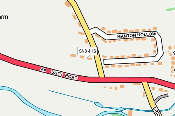 SN8 4HS map - OS OpenMap – Local (Ordnance Survey)