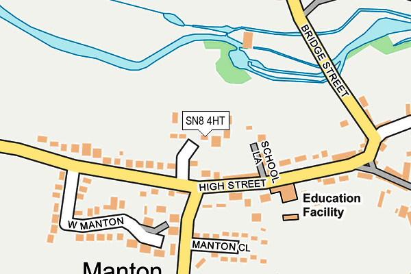 SN8 4HT map - OS OpenMap – Local (Ordnance Survey)