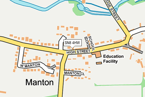 SN8 4HW map - OS OpenMap – Local (Ordnance Survey)