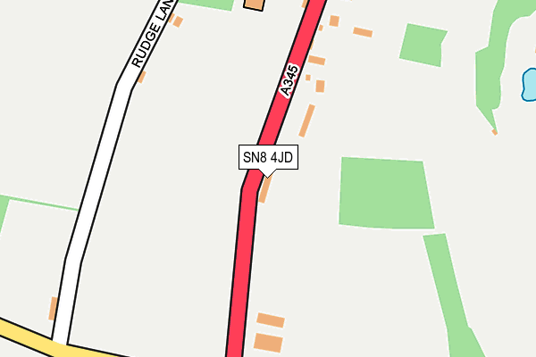 SN8 4JD map - OS OpenMap – Local (Ordnance Survey)