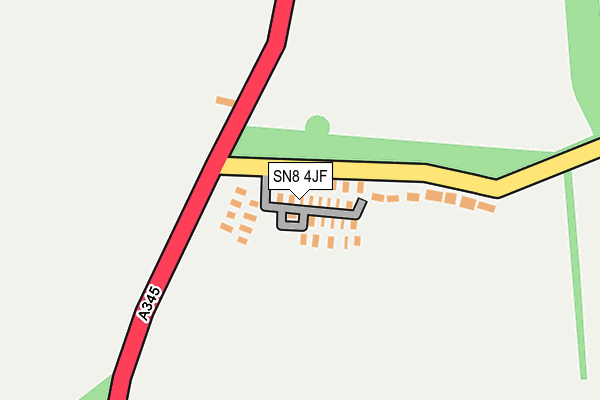 SN8 4JF map - OS OpenMap – Local (Ordnance Survey)