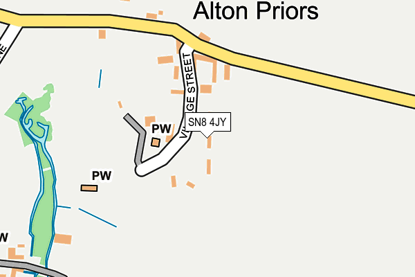 SN8 4JY map - OS OpenMap – Local (Ordnance Survey)