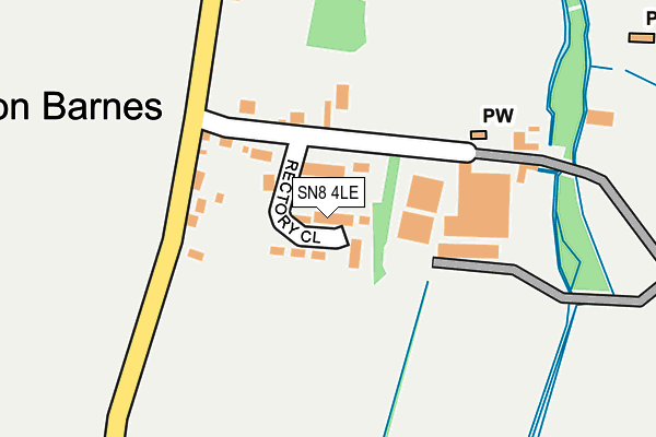 SN8 4LE map - OS OpenMap – Local (Ordnance Survey)