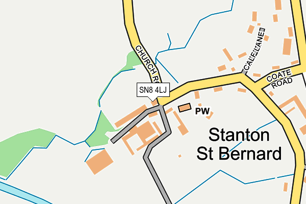 SN8 4LJ map - OS OpenMap – Local (Ordnance Survey)