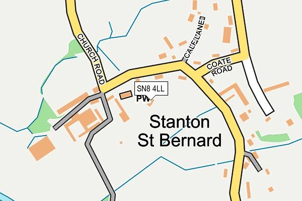 SN8 4LL map - OS OpenMap – Local (Ordnance Survey)